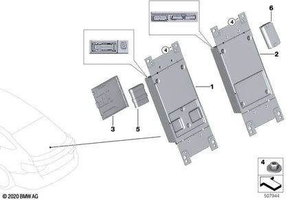 Telematic Communication Box OEM 84109362851 para BMW F20, F22, F30, F32, F10, F06, i3, X1, X3, X5… y más. Original BMW.
