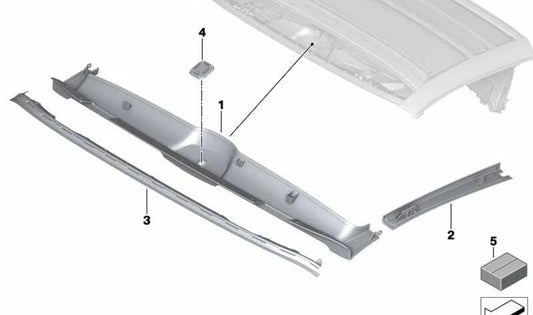 OEM 54348495147 ceiling assembly kit for BMW I8 (I15). Original BMW piece.