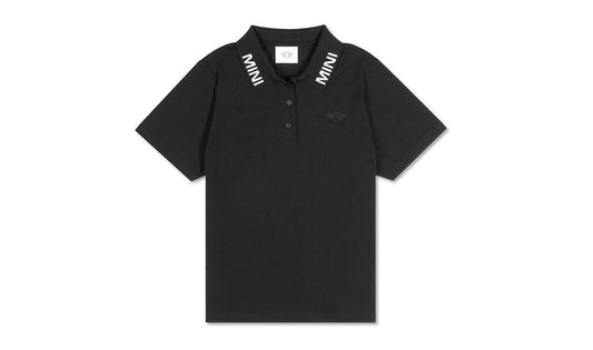 Polo de mujer MINI marca denominativa color negro talla XL OEM 80145B54F01 válido para MINI Original MINI.