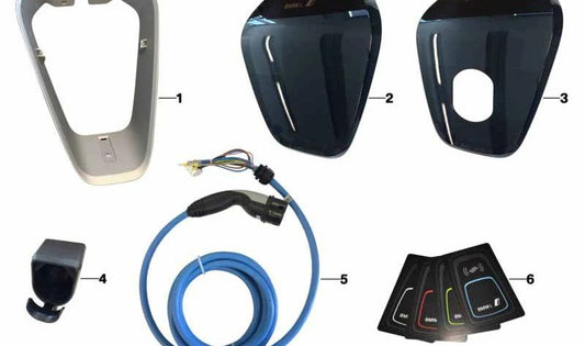 Caso di progettazione OEM 61902450187 per BMW F45, F30, G30, G11, G12, F15, I3 (I01), I8 (I12). BMW originale.