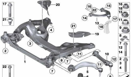 Protector térmico derecho OEM 31146789741 para BMW F07, F10, F11, F18 (todos los modelos y versiones). Pieza original BMW.