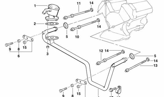 Vite prigioniera per BMW E34, E38 (OEM 11721741323). BMW originale.