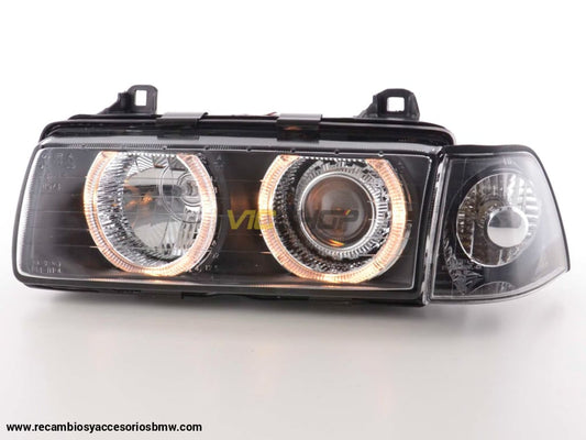 Faro Angel Eye Bmw Serie 3 Berlina Tipo E36 Año. 92-98 Negro Lights > Headlights
