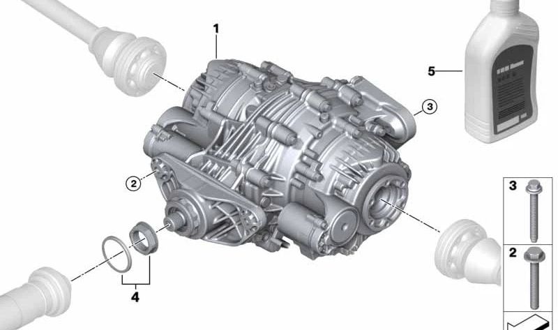 Óleo diferencial traseiro do OEM 83120445832 para BMW (Modelos Compatíveis: F06, E70, F15, F85, E71, F16, F86). BMW original.