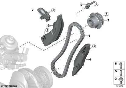 Tornillo ASA para BMW Serie 1 E81, E82, E87N, E88, F20, F21, F40, F52, Serie 2 F22, F23, F44, F45, F46, G42, U06, Serie 3 E90, E91, E92, E93, F30, F31, F34, F35N, G20, G21, G28, Serie 4 F32, F33, F36, G22, G23, G26, Serie 5 E60N, E61N, F07, F10, F11, G30,