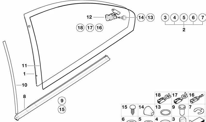 Tapa de cubierta exterior para BMW Serie 3 E46 (OEM 67158253893). Original BMW