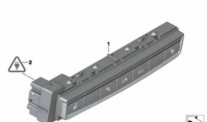 Centro de control para consola central BMW Z4 E89 (OEM 61319146645). Original BMW