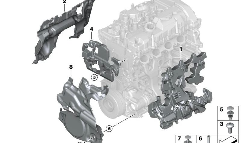 Cubierta acústica delantera OEM 11148650858 para BMW F30. Pieza original BMW diseñada para reducir el ruido del motor en la zona delantera. Ideal para mantener la insonorización en perfecto estado.