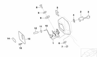 Isolateur de caoutchouc OEM 51211889499 pour BMW E30, E36, E46, E28, E34, E39, E32, E38, E53, Z3. BMW d'origine.
