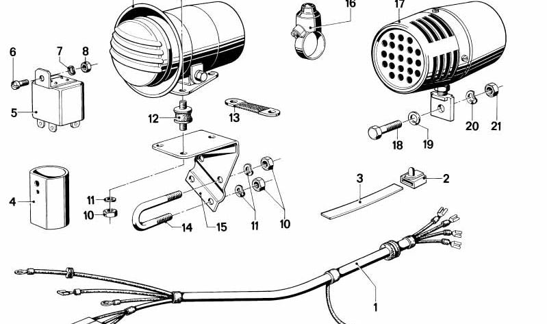 Interruptor adicional para BMW (OEM 61311354367). Original BMW