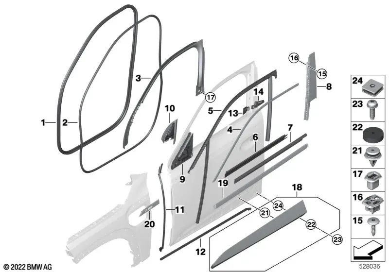 Colonna a piastra di chiusura Abdichtung B a destra per BMW G09 (OEM 51339451286). BMW originale.