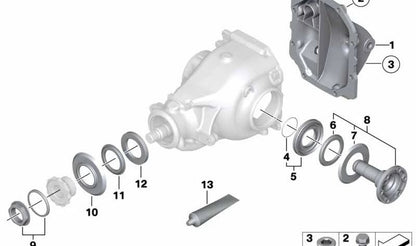 Placa protectora pequeña OEM 33137500877 para BMW E82, E88, E90, E91, E92, E93, E38, E83, E89. Original BMW
