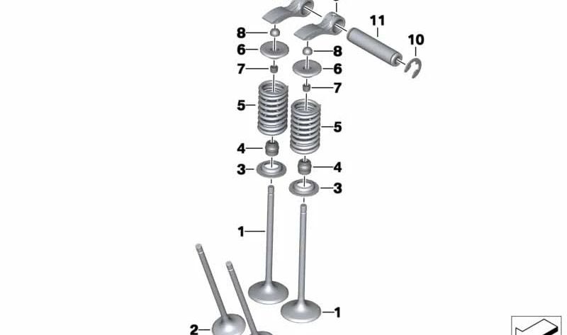 Eje de la palanca de arrastre OEM 11347699522 para motos BMW F700GS, F800GT, F800S, F800ST, F650GS, F800GS. Original BMW Motorrad.