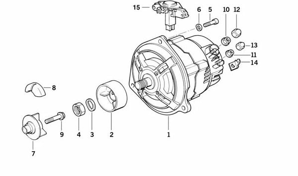 Tornillo OEM 12311461463 para BMW Motorrad K 1200 GT, K 1200 RS, K 75, K 75 RT, K 75 S, K 100, K 100 RS, K 1. Compatible con modelos 1983-2005. Original BMW Motorrad.
