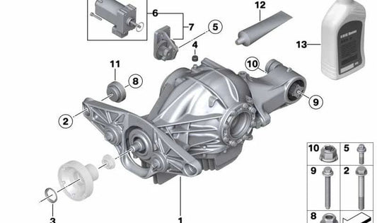 Masa adicional OEM 33117847684 para BMW Serie 5 F10 y Serie 6 F06, F06N, F12, F12N, F13, F13N. Pieza original BMW.