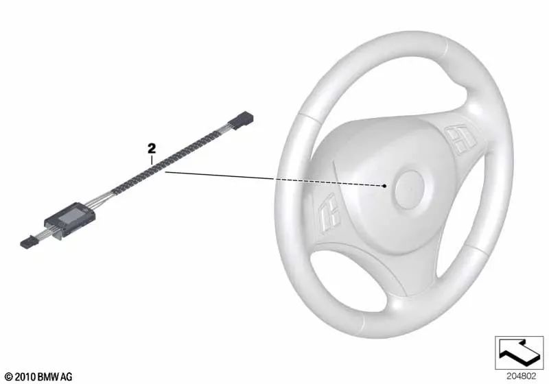 Steering wheel heating electronics for BMW 1 Series E81, E82, E87N, E88 3 Series E90N, E91N, E92, E92N, E93, E93N X1 E84 (OEM 61319217865). Original BMW