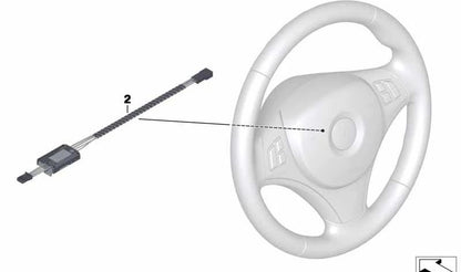 Módulo calefacción volante OEM 61319217864 para BMW E81, E82, E87, E88, E90, E91, E92, E93, E84, E89. Electrónica original de volante calefactable. Original BMW.