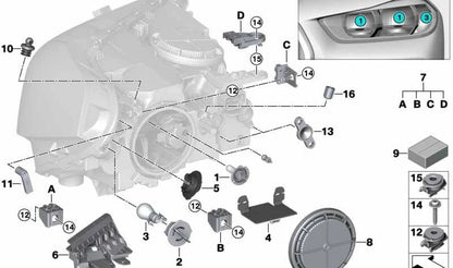 Caperuza de faro OEM 63137366374 para MINI F55, F56, F54 Clubman, F57 Cabrio… y más. Original BMW y MINI.