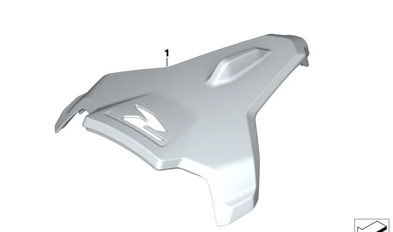 Recubrimiento asiento del acompañante OEM 77349457518 para motos BMW F 900 R (K83, 0K11, 0K81)... y más. Original BMW Motorrad.