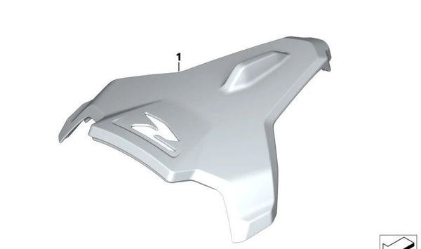 Recubrimiento asiento del acompañante OEM 77349457518 para motos BMW F 900 R (K83, 0K11, 0K81)... y más. Original BMW Motorrad.