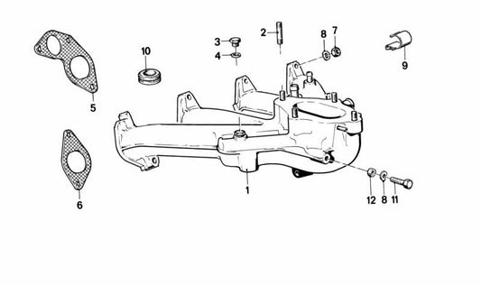 Anillo de amortiguación OEM 12521276010 para BMW E21, E30, E12, E28, E34, E24, E23, E32. Original BMW.