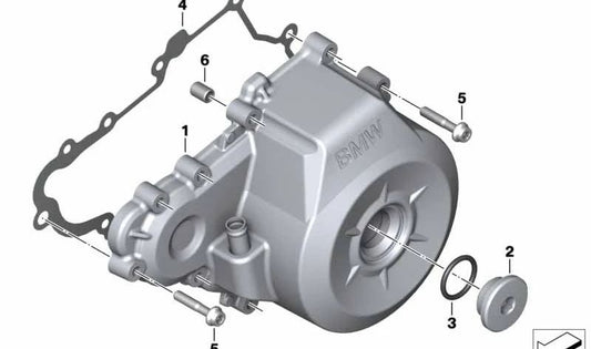 Tapa de generador OEM 11148562760 para BMW Motorrad G 310 R (2016-2020) y G 310 GS (2017-2020). Repuesto original BMW Motorrad.