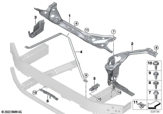 Kombi-Sechskantschraube for BMW 1 Series F40, F70, 2 Series F44, U06, 5 Series G60, G61, G68, G90, 7 Series G70, X1 U11, U12, X2 U10 (OEM 07149627506). Genuine BMW.