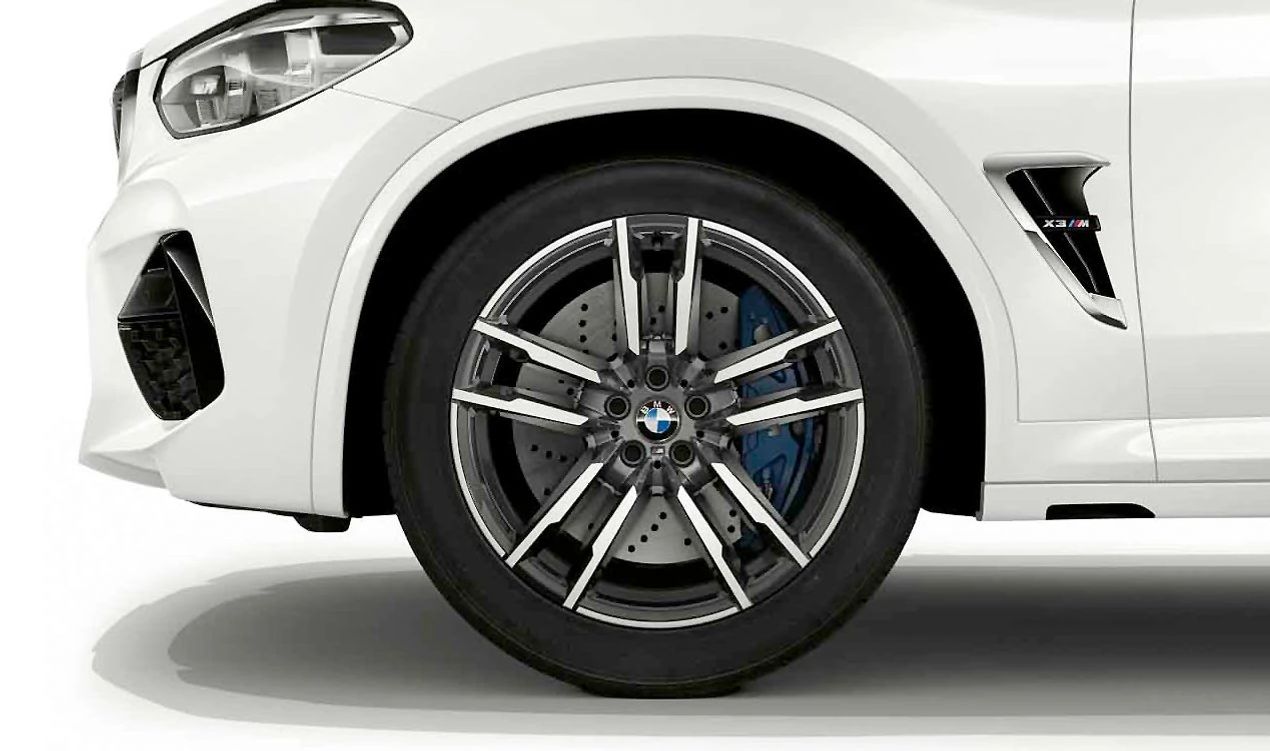 Llanta de aleación M Doble Radio 764 OEM 36118059718 para BMW X3 F97, F97N y X4 F98, F98N. Acabado Orbitgrey bicolor brillante. Original BMW.
