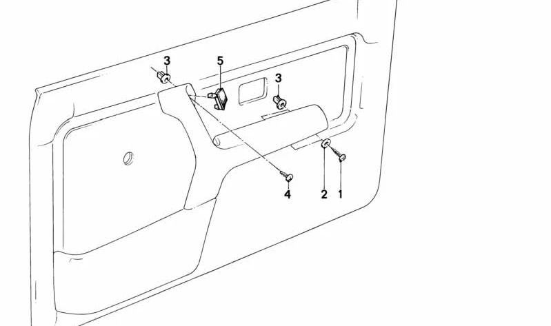 Panel embellecedor OEM 51411965330 para BMW E30, E24. Original BMW.