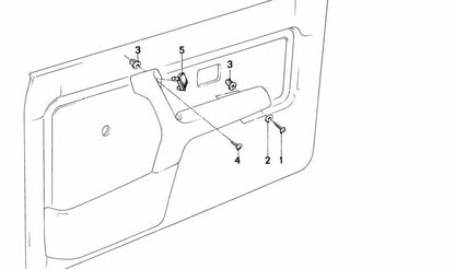 Panel embellecedor OEM 51411965330 para BMW E30, E24. Original BMW.