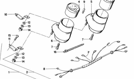 BMW Support E46, E90, E92 (OEM 62211244281). Original BMW