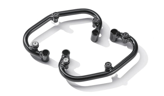 Soporte de bolsa lateral derecha OEM 77402471320 para motos BMW R 18, R 18 Classic. Original BMW Motorrad.