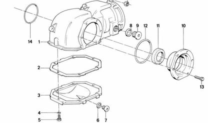 Junta de diferencial OEM 31511210884 para BMW E30 325i xDrive (modelos con tracción total y motor M20). Original BMW.