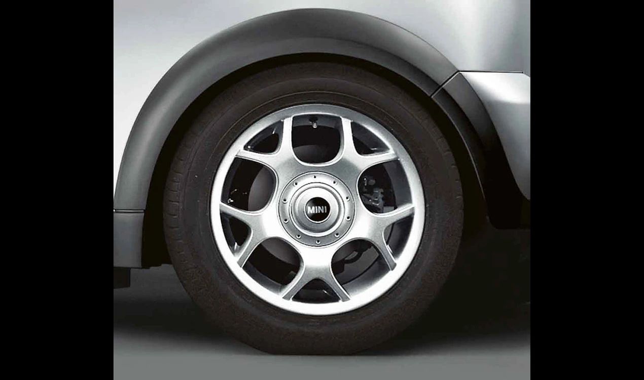 Jante de liga leve 6.5Jx16 ET48 cor prata OEM 36111512350 para MINI R50, MINI R53, MINI Cabrio R52... e muito mais. MINI originais.