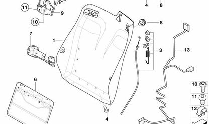 Soporte de válvula lumbar OEM 52107153475 para BMW E46. Original BMW.