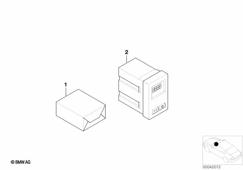 Kit de actualización del ordenador de a bordo para BMW Serie 3 E36 (OEM 62130009042). Original BMW