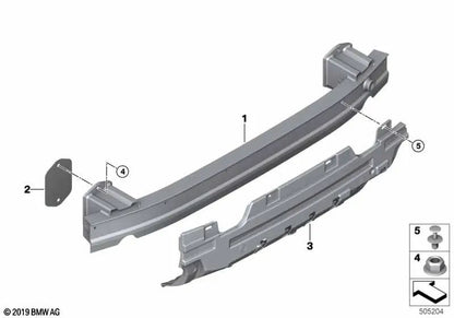 Rear carrier adapter for BMW F91, F92, F93 (OEM 51128070741). Original BMW