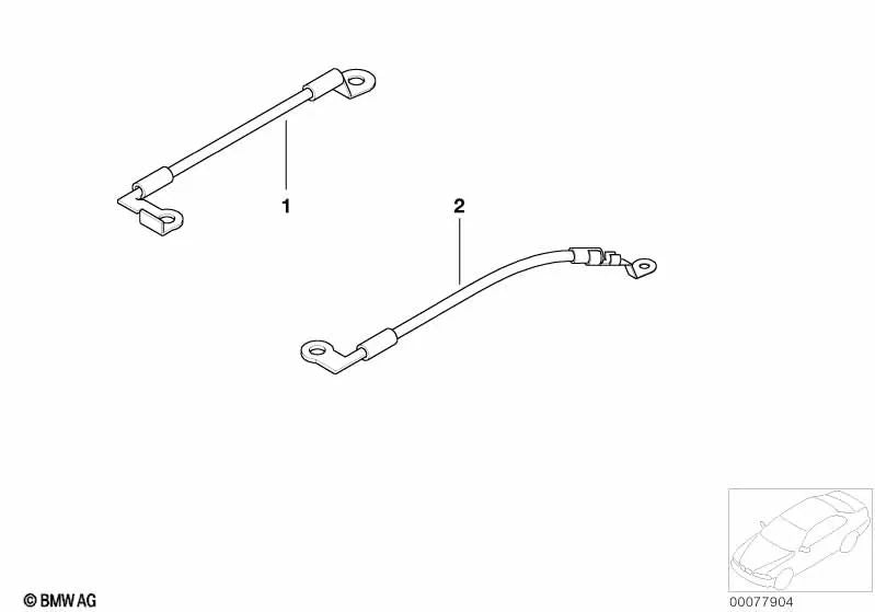 Conector eléctrico OEM 61126903956 para BMW Serie 3 E46. Original BMW.