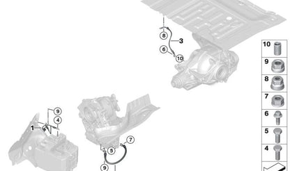 Tuerca brida M8 OEM 07146952901 para BMW {E81, E82, E87, E87N, F20, F20N, F21, F21N, F40, F22, F22N, F23, F23N, F44, F45, F45N, F46, F46N, F87, F87N, E90, E90N, E91, E92, E92N, E93, E93N, F30, F30N, F31, F31N, F34, F34N, F35, F35N, F80, F80N, F32, F3