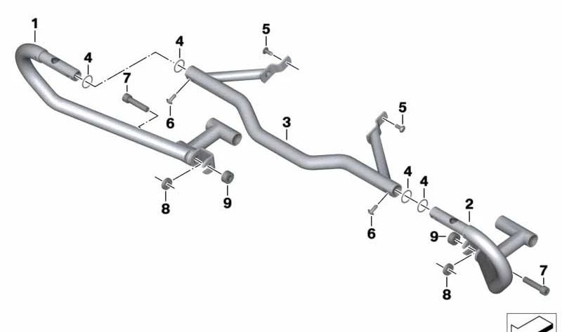 Casquillo distanciador OEM 71607691697 para BMW R 1200 GS, R 1200 R, R 1200 GS Adventure y MINI Countryman R60. Original BMW y MINI.