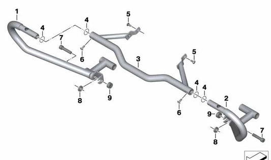 Arandela plástica OEM 46637701206 para motos BMW R1200GS, R1200GS Adventure. Original BMW Motorrad.