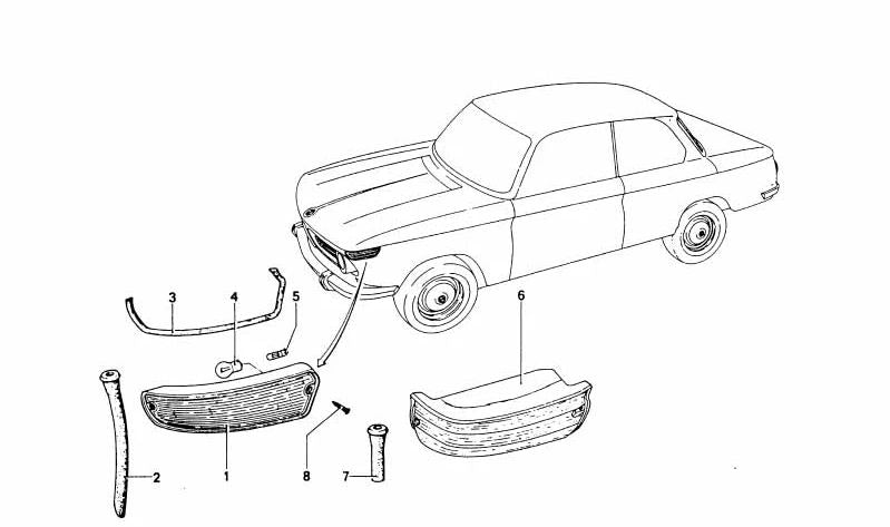 Intermitente izquierdo para BMW (OEM 63131353861). Original BMW