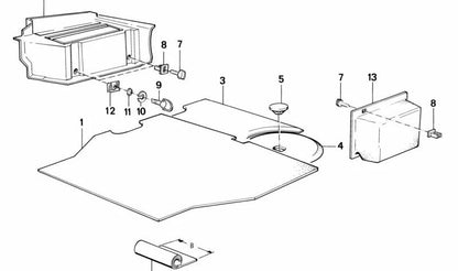 OEM DRAWING 51471945545 for BMW E28. Original BMW.