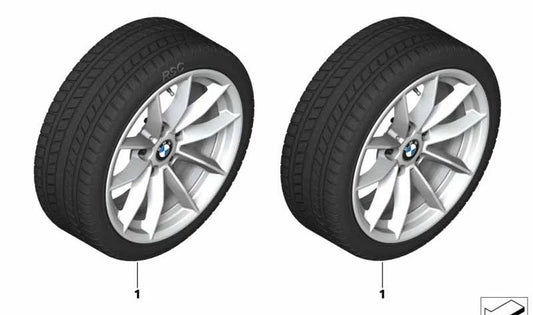 Winter tire with RDC sensor OEM 36112463398 for BMW G20, G21. Original BMW.