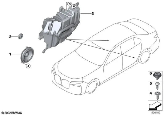 Presidente da mídia para BMW G70, G09 (OEM 65135A12120). BMW original