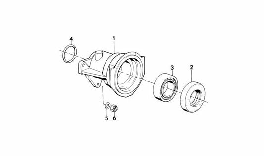 OEM differential support 31531211281 for BMW E30. Original BMW.