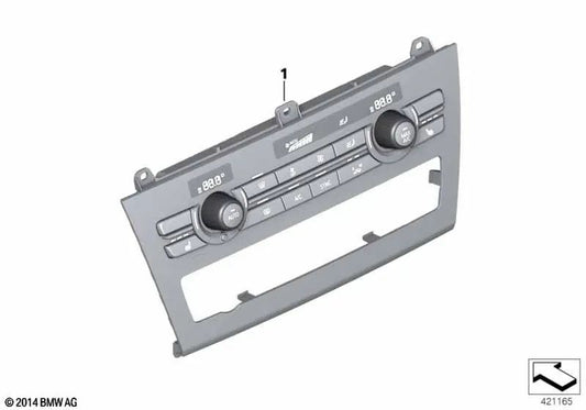 Unidad de mando climatización automática High OEM 64116825512 para BMW X3 F25, X4 F26. Original BMW.