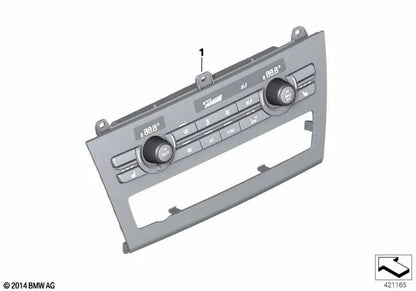 Unidade de controle de ar condicionado automático OEM alto 64116825512 para BMW X3 F25, X4 F26. BMW genuíno.