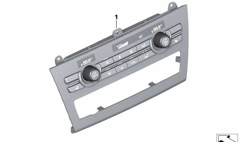 Unidade de controle de ar condicionado automático OEM alto 64116825512 para BMW X3 F25, X4 F26. BMW genuíno.