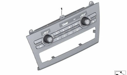 Unidade de controle de ar condicionado automático OEM alto 64116825512 para BMW X3 F25, X4 F26. BMW genuíno.